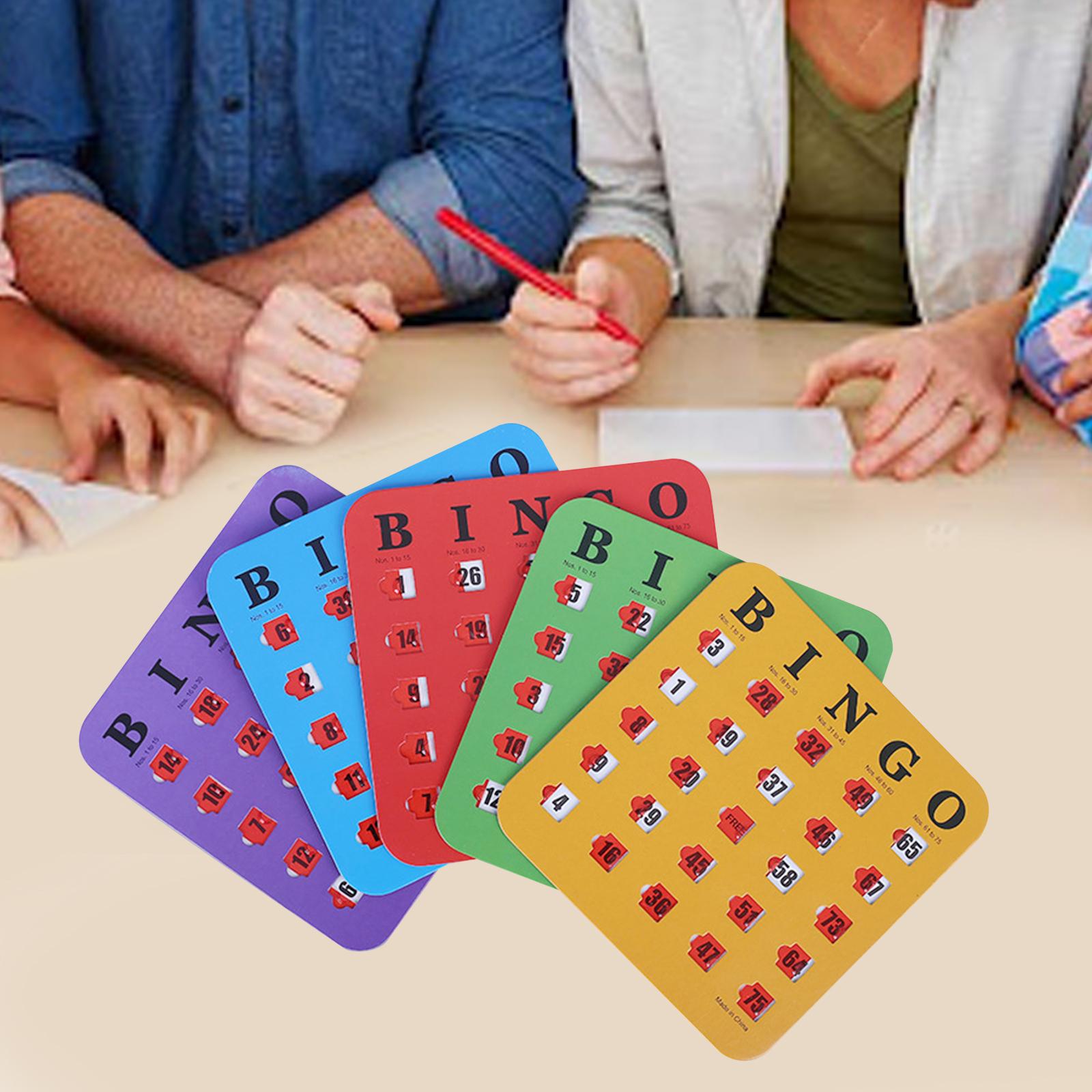 Party Games For Adults Large Group - 5 Pezzi Carte da Gioco Bingo