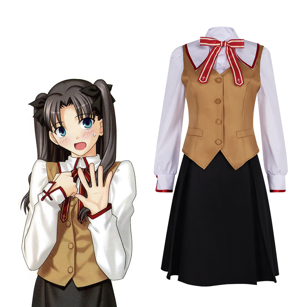 Party Games School - Costume Cosplay Uniforme Scolastica di Tohsaka