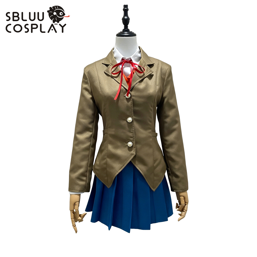 Party Games School - SBluuCosplay Game Cos Monika Costume Cosplay