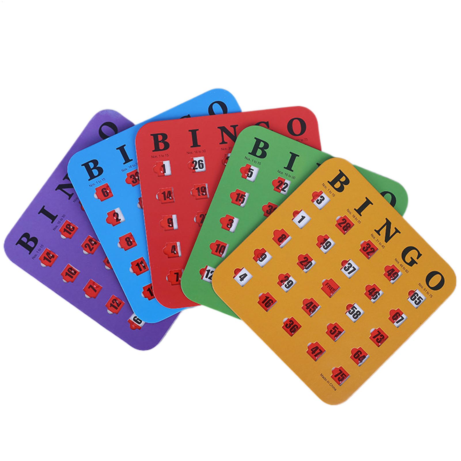 Party Games School - Carte da Bingo Riutilizzabili per Gioco