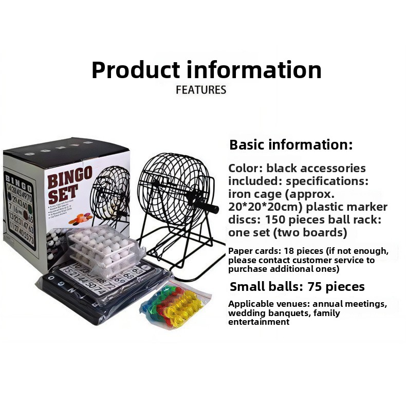 Set da gioco Bingo in acciaio, - Party Games For Adults Large Group recensione e prezzo