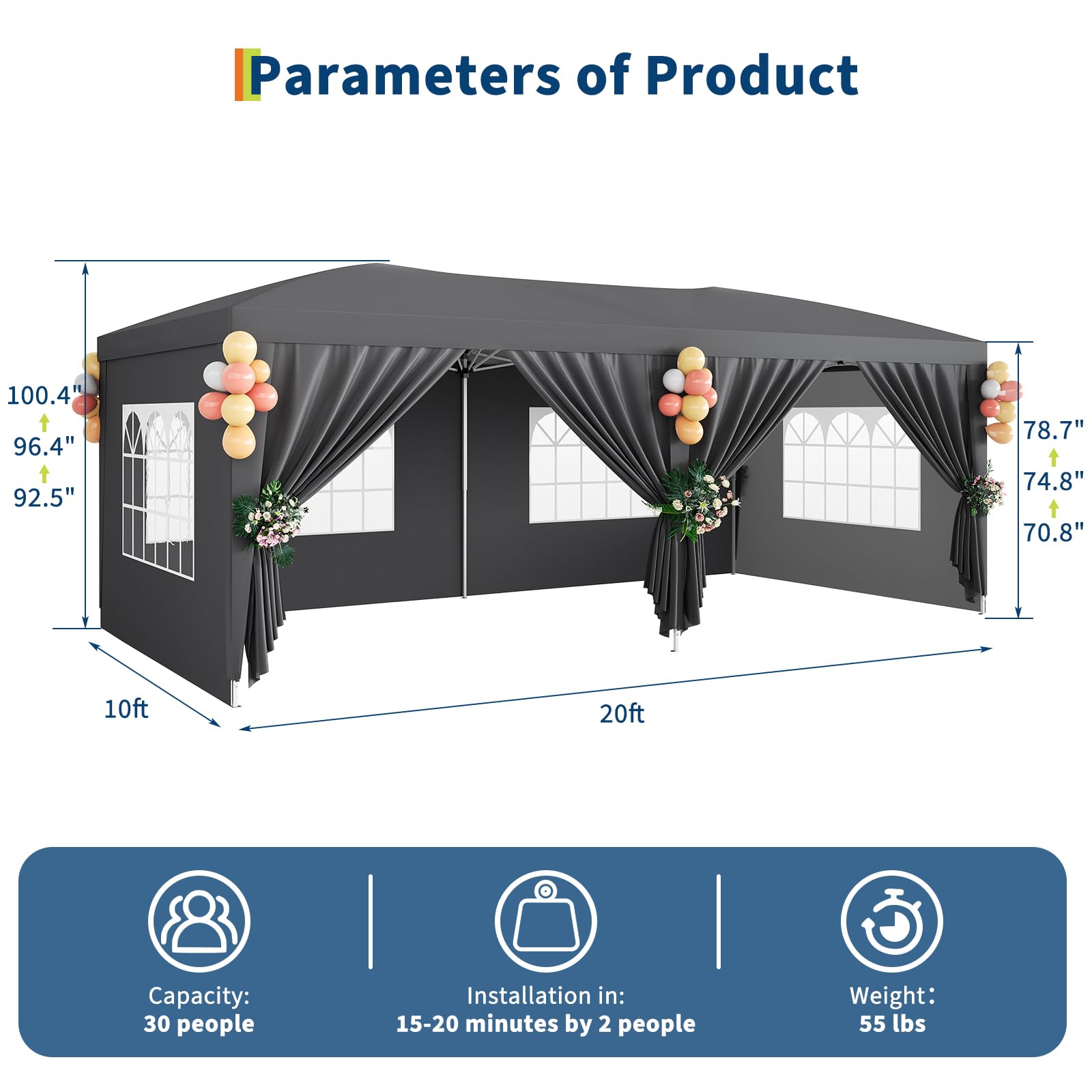 Tenda a baldacchino pop-up 10x - Party Games Indoor recensione e prezzo
